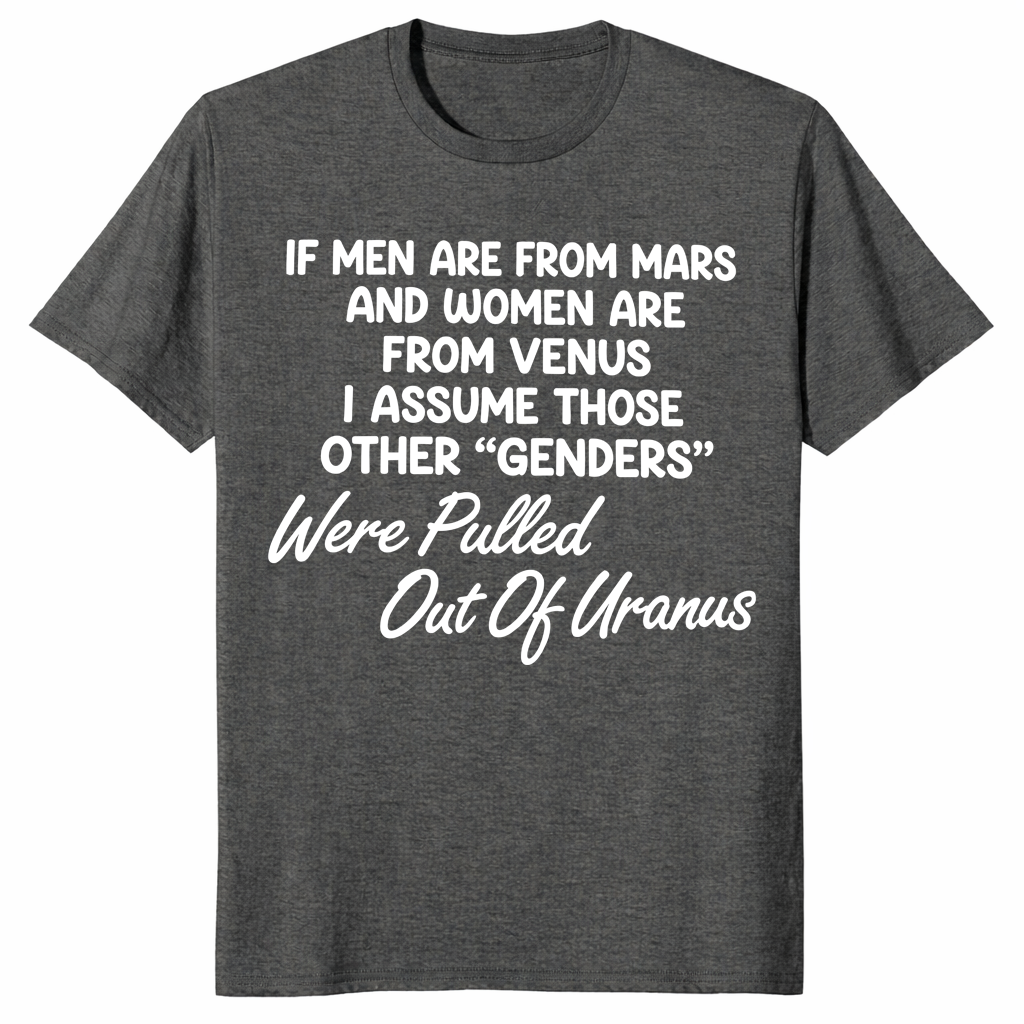 Mars and Venus shirt, planet pun LGBTQ friendly unisex T-shirt