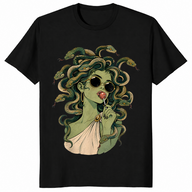Medusa halloween shirt in black