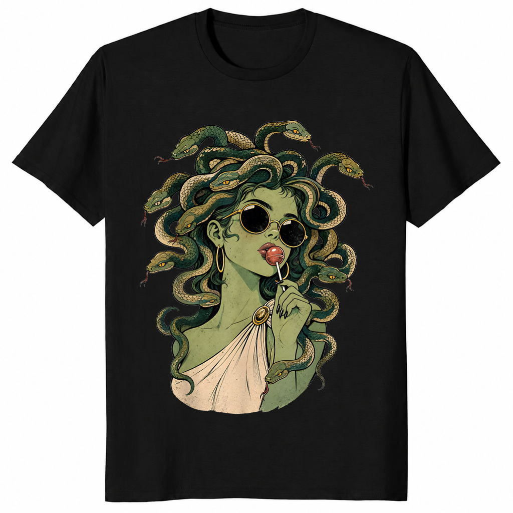 Medusa halloween shirt in black