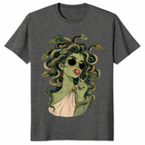Medusa halloween shirt in dark heather