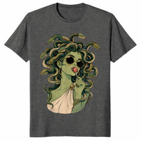 Medusa halloween shirt in dark heather