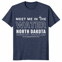 Faith based Meet Me In The Water T shirt for baptism and revival events