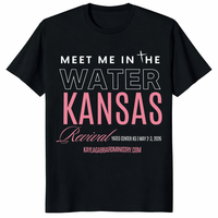 Meet Me In The Water Kansas Revival T Shirt with Christian baptism design