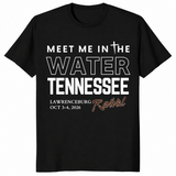 Meet me in the water shirt in black