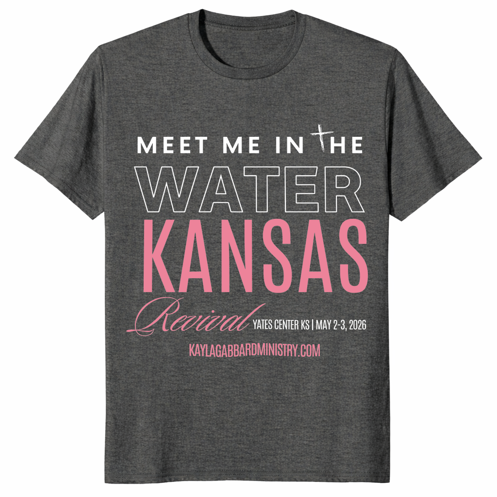 Meet Me In The Water shirt for revival events and church gatherings