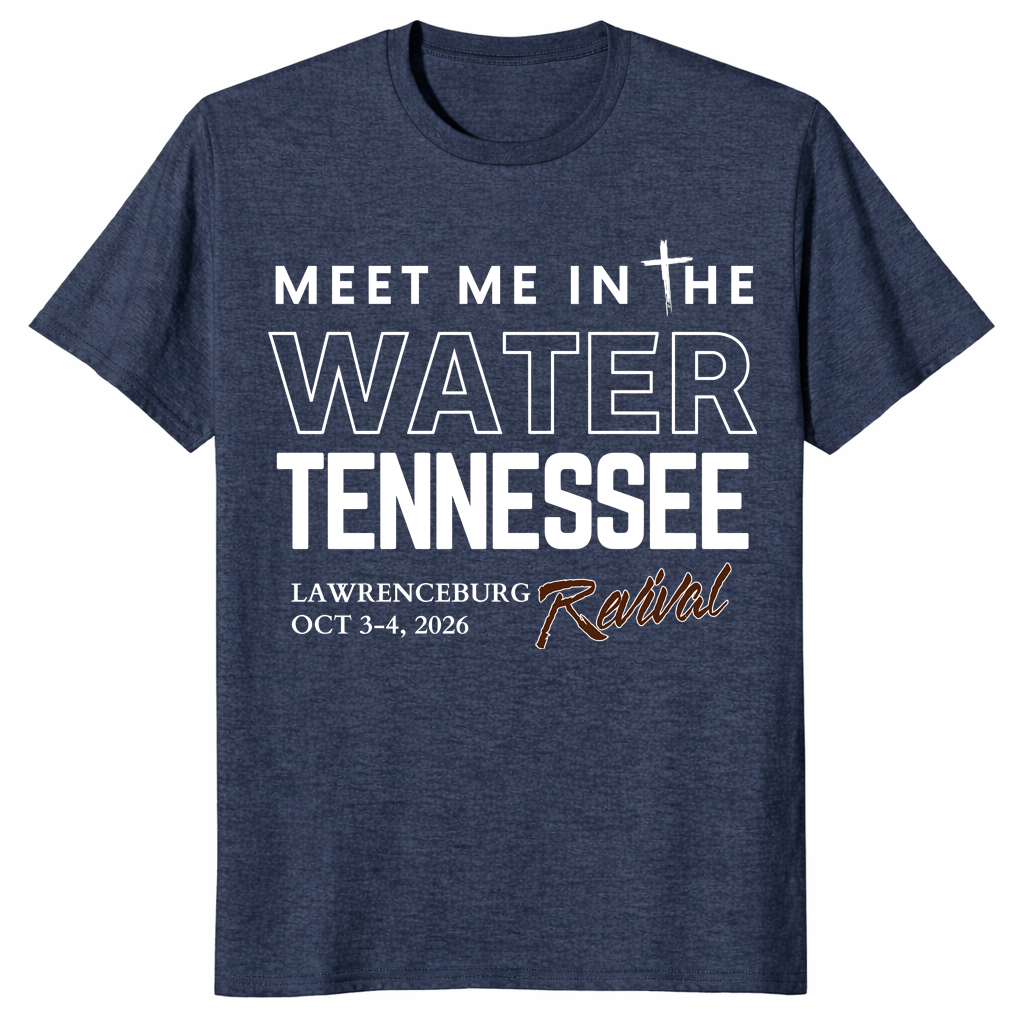 Meet me in the water shirt heather navy