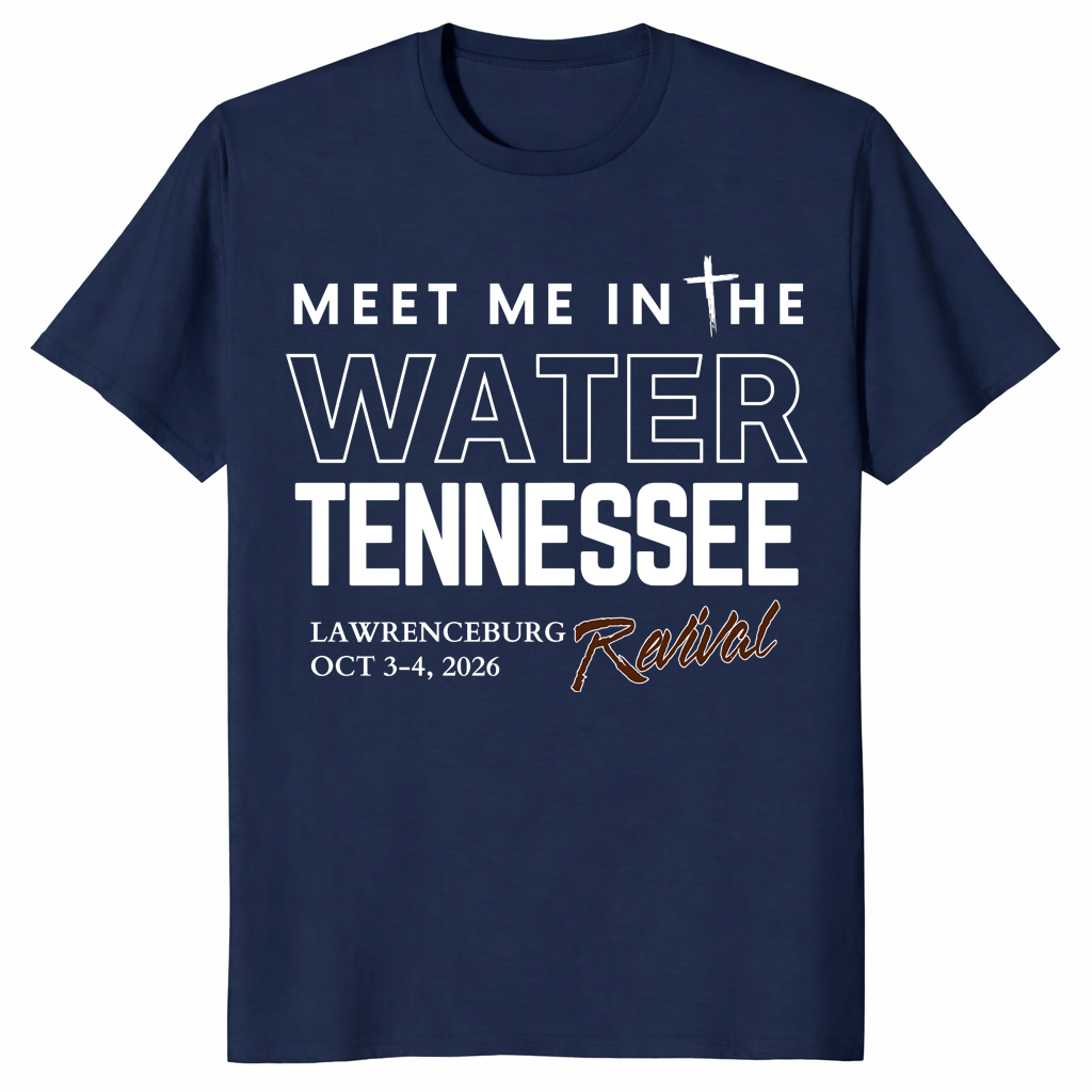Meet me in the water shirt in navy