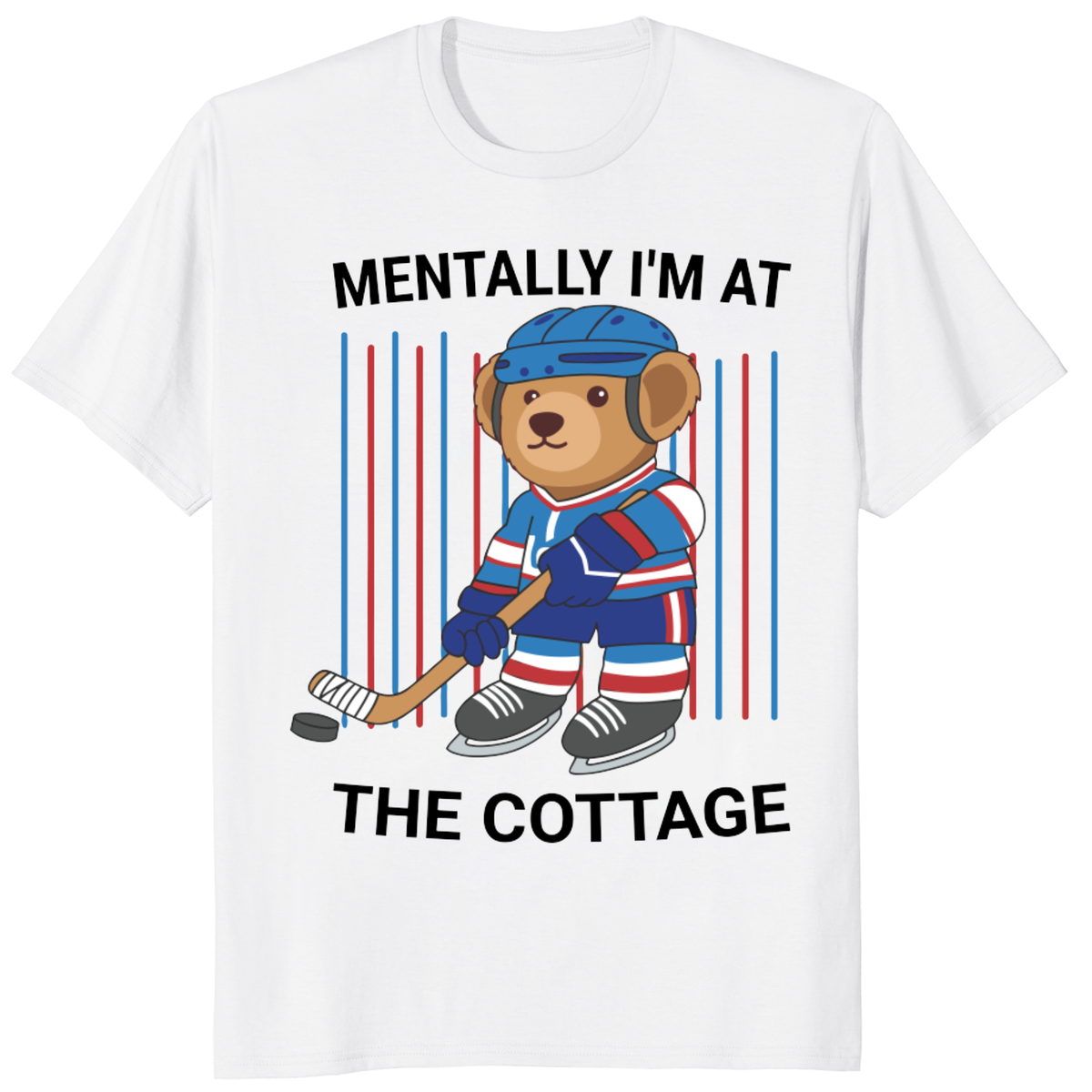 Heated Rivalry Hockey Cottage T-Shirt – Mentally At the Cottage Tee | Cuccico