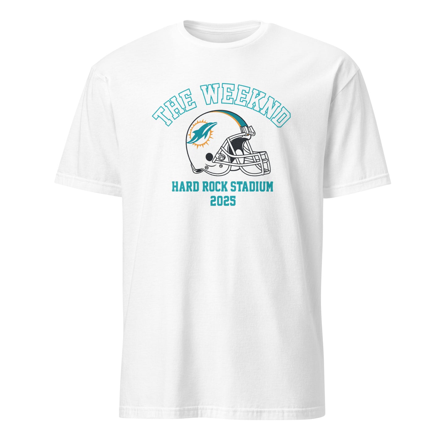 Miami Dolphins x The Weeknd 2025 Hard Rock Stadium T-Shirt in White by Cuccico