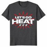 Miami heat t-shirt in dark heather grey