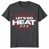 Miami heat t-shirt in dark heather grey