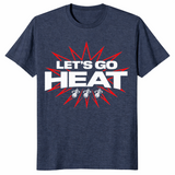 Miami heat t-shirt in heather navy