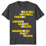 Milwaukee baseball shirt in dark heather grey, win our way hometown fan tee
