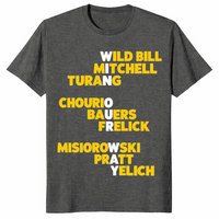 Milwaukee baseball shirt in dark heather, win our way hometown fan tee