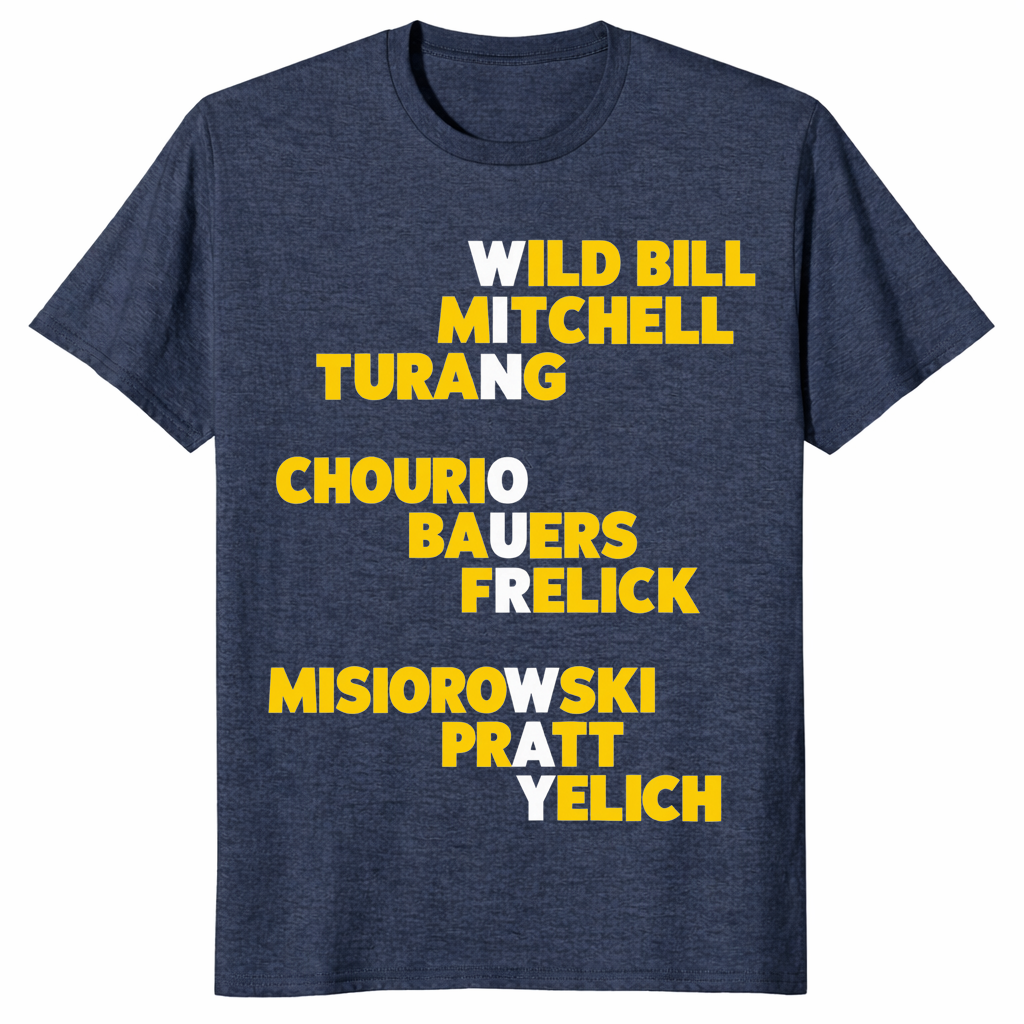 Milwaukee baseball shirt in heather navy, win our way hometown fan tee