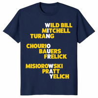 Milwaukee baseball shirt in navy, win our way hometown fan tee