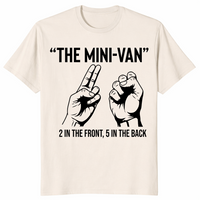 Minivan 2 front 5 back shirt natural