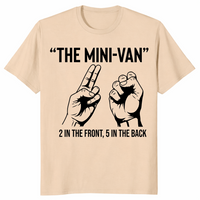 Minivan 2 front 5 back shirt sand