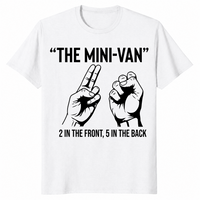 Minivan 2 front 5 back shirt white