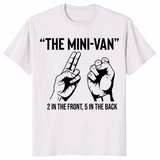 Minivan 2 front 5 back shirt ice grey