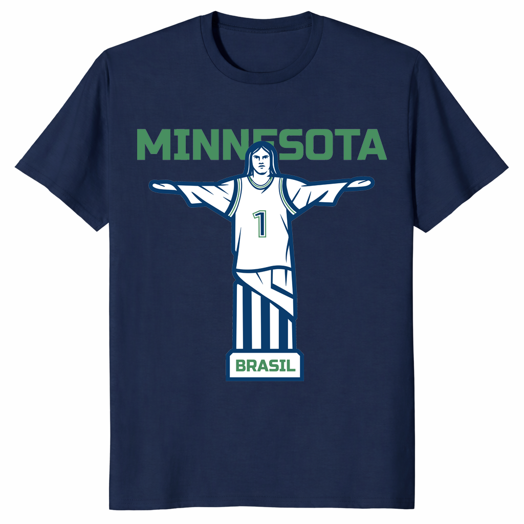 Minnesota Brasil Shirt designed for game day and casual fan style