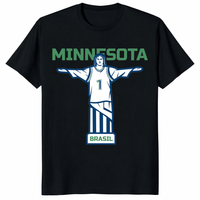 Minnesota Brasil T Shirt with bold basketball fan graphic design
