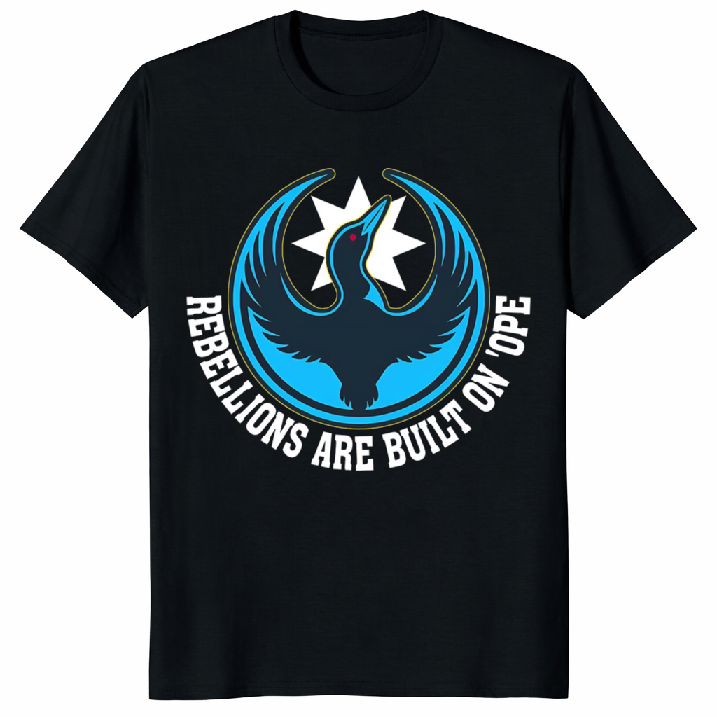 Minnesota Loons Rebellion Shirt with loon graphic and bold text design