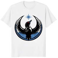 Minnesota Rebel Loon Graphic Shirt with North Star design