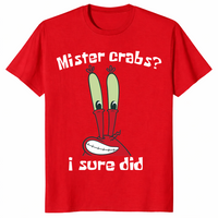 Mister Crabs I Sure Did shirt in red