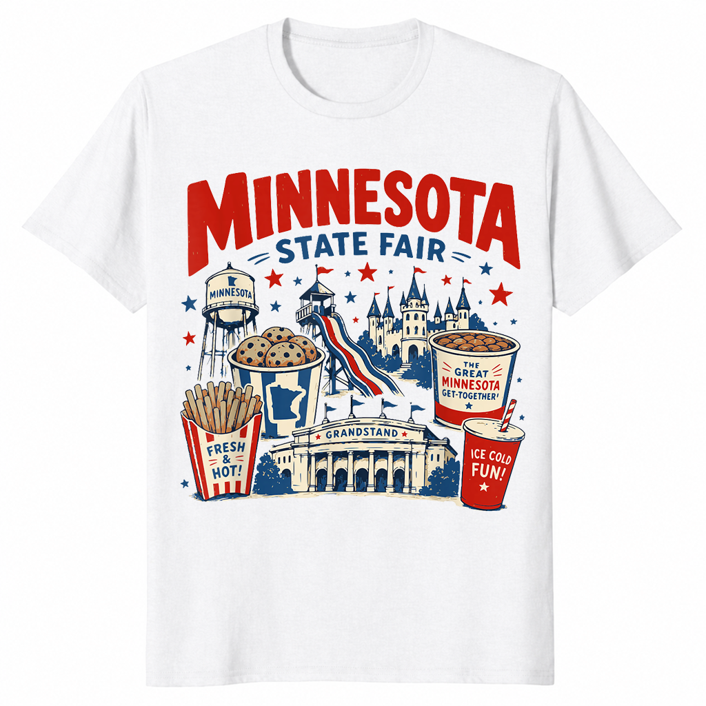 MN State Fair Cookies Shirt in white