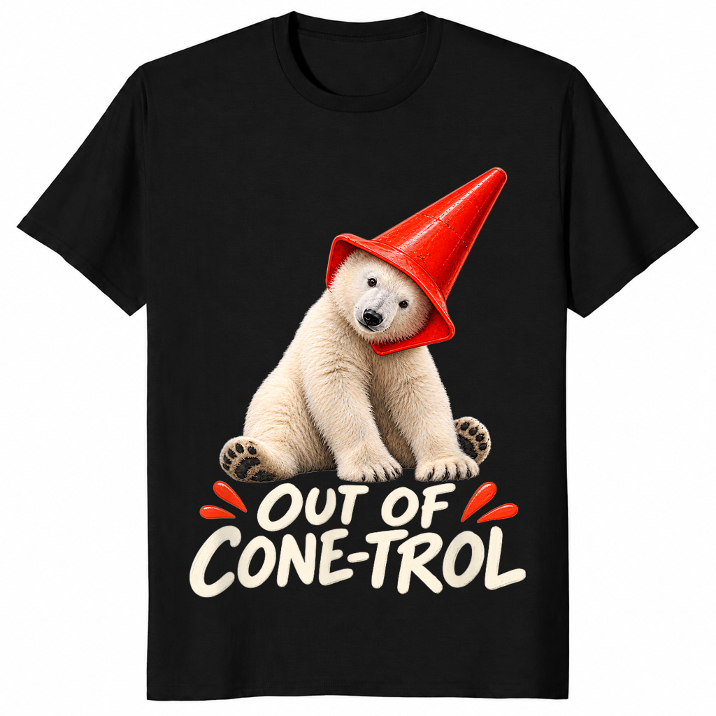 Momota Polar Bear shirt in black