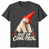 Momota Polar Bear shirt in dark heather grey