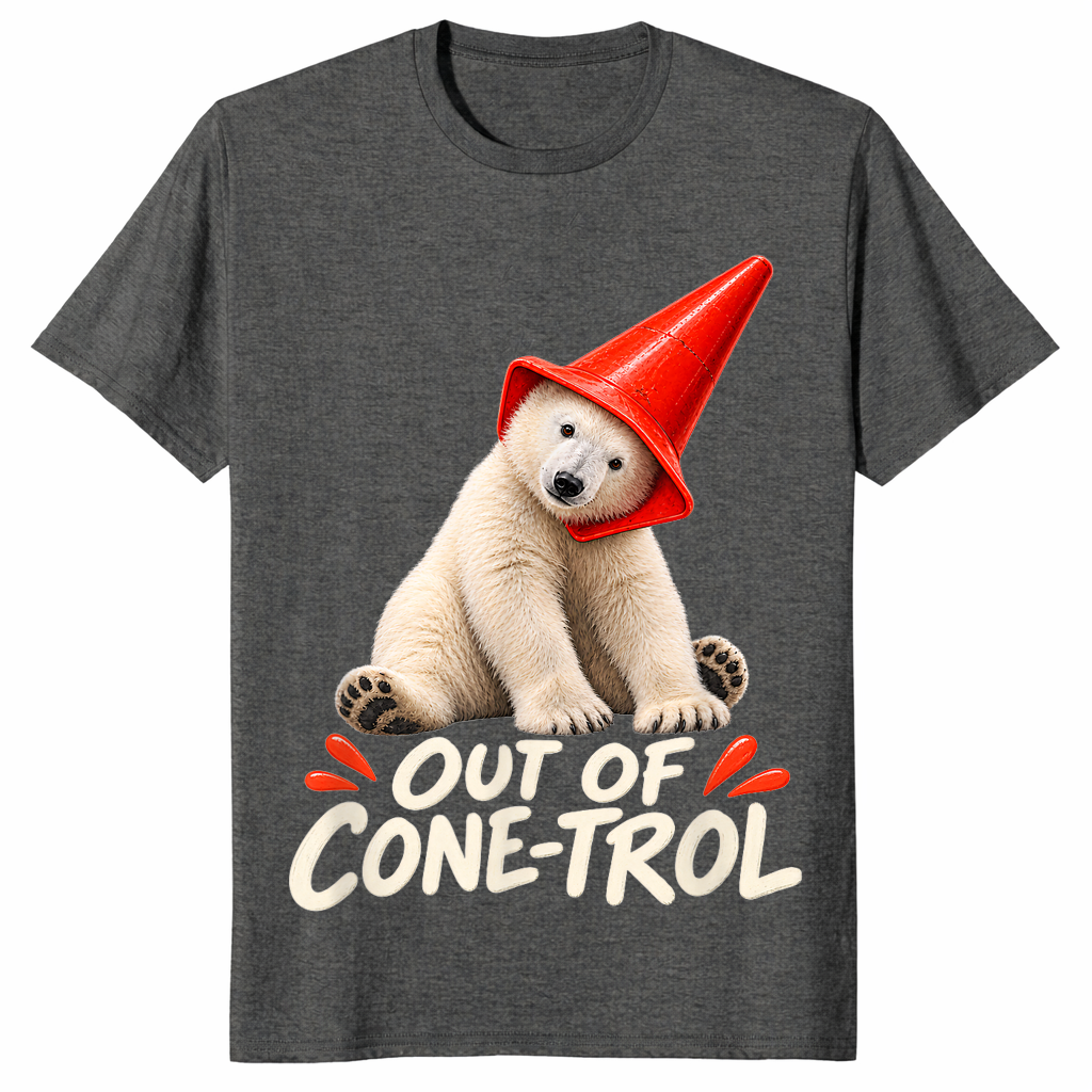 Momota Polar Bear shirt in dark heather