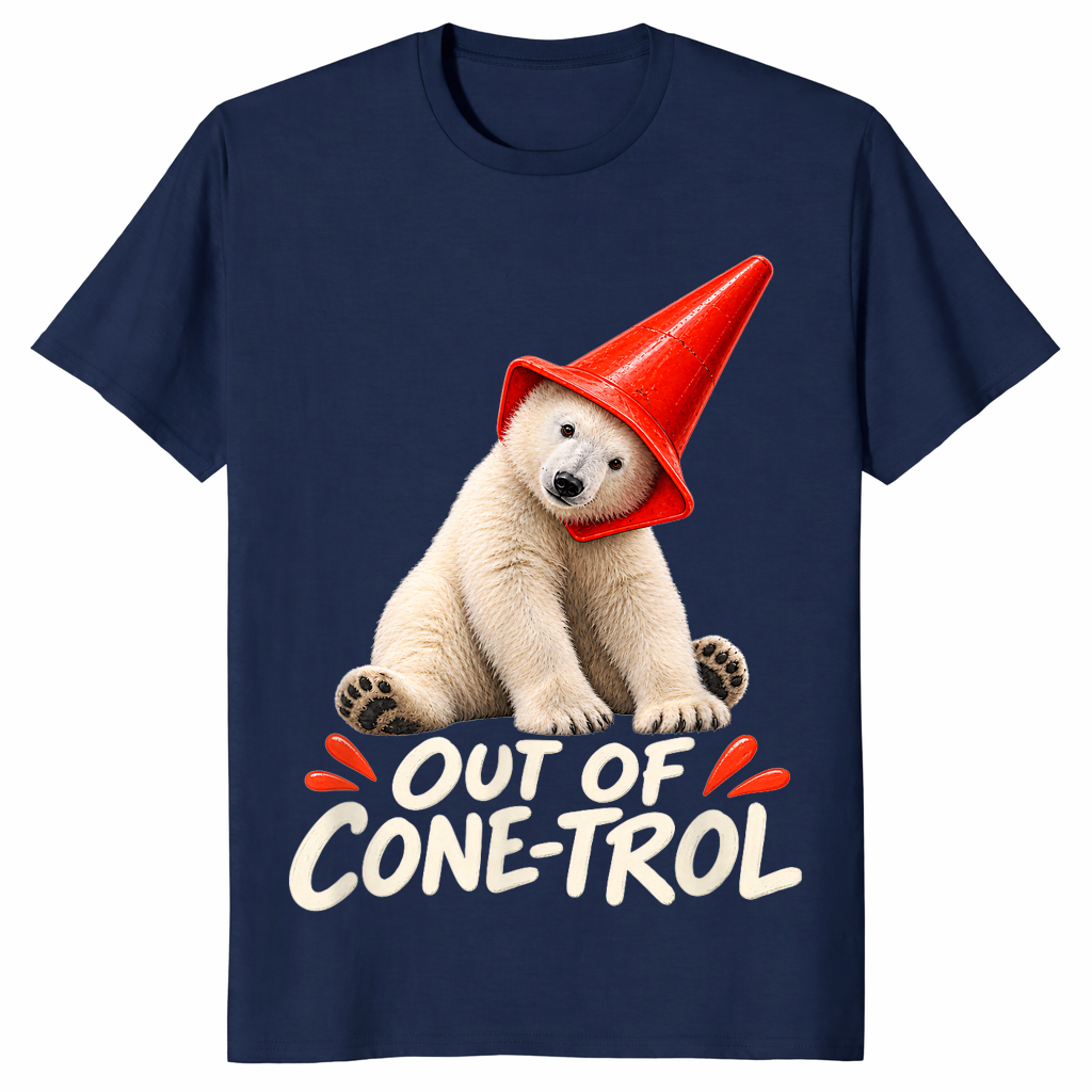 Momota Polar Bear shirt in navy
