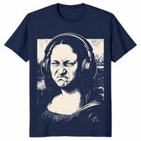 Mona Lisa Bass Face Funny EDM Music Lovers DJ T-Shirt | Cuccico