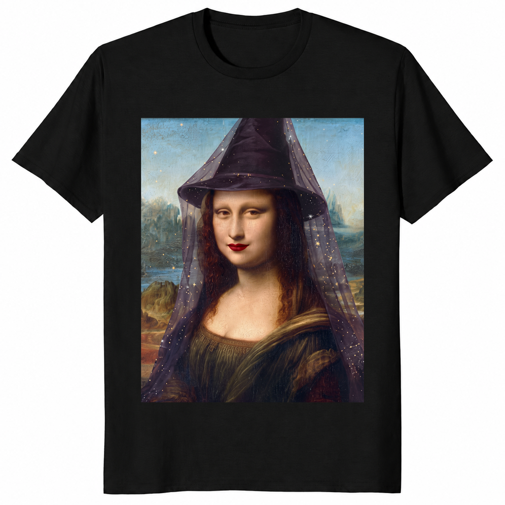 Mona Lisa Witch Shirt in black