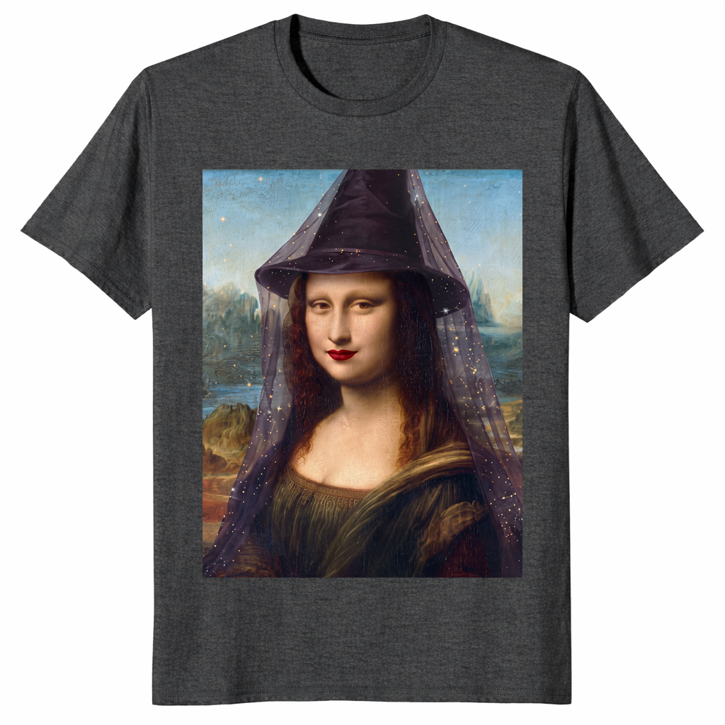 Mona Lisa Witch Shirt in dark heather grey