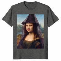 Mona Lisa Witch Shirt in dark heather