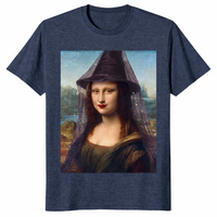 Mona Lisa Witch Shirt in heather navy