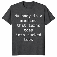Toe sucking shirt funny statement tee for edgy humor fans