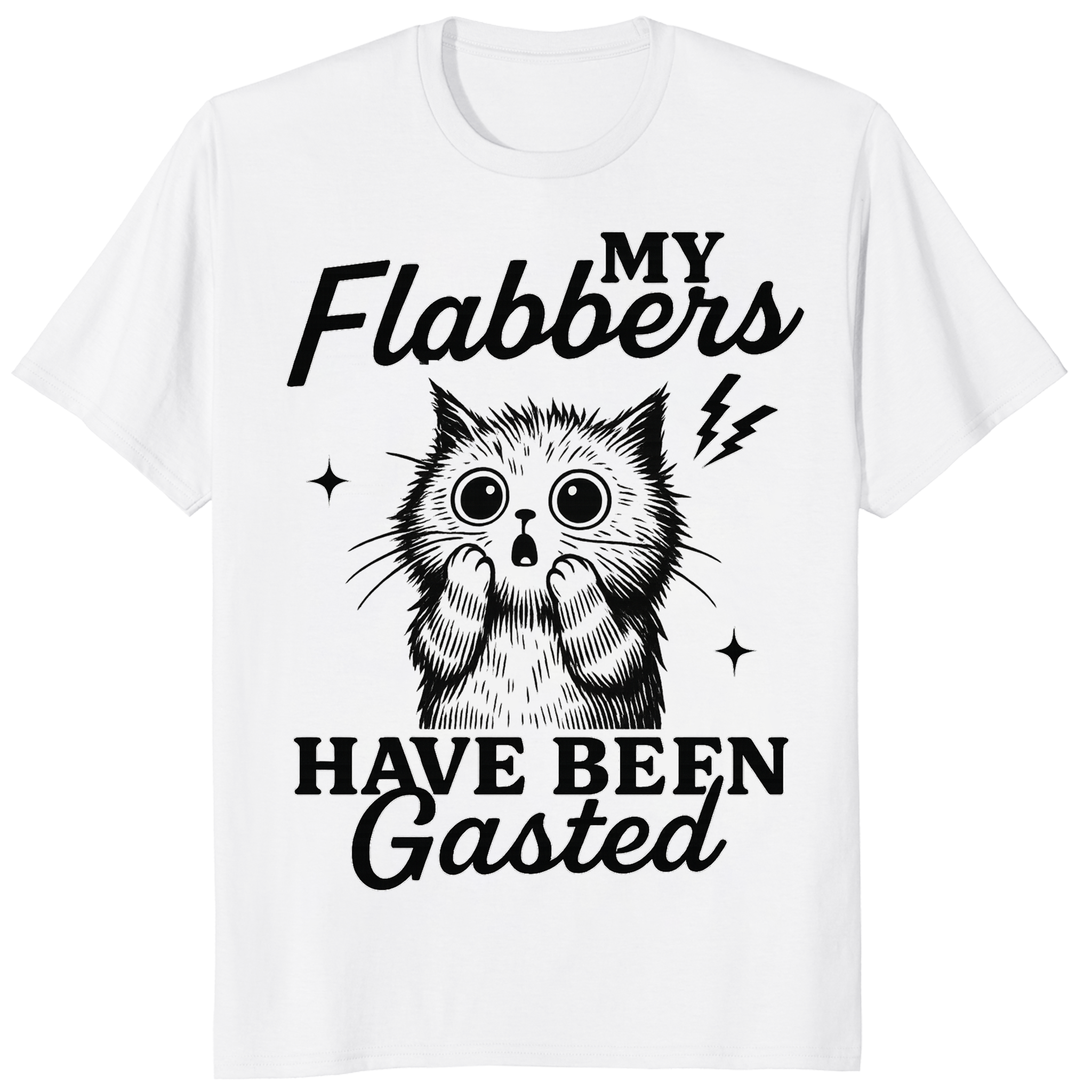 My Flabbers Have Been Gasted Shirt in white by Cuccico