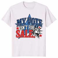 My vote is not for sale shirt in ice grey