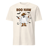 Boo Haw Shirt in Natural – Ghost Cowboy Spooky Fall Western Tee by Cuccico