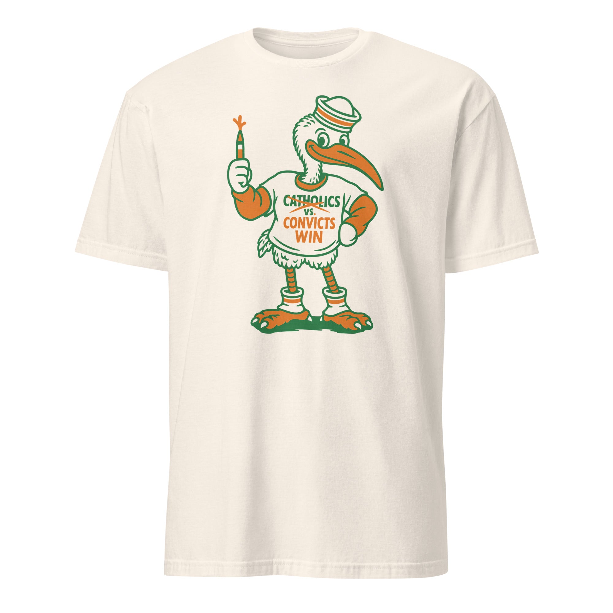 Convicts Win Tee in Natural – Barstool T-Shirt by Cuccico