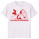 Naughty Santa shirt in ice grey