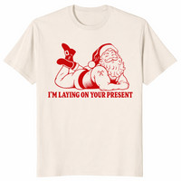 Naughty Santa shirt in natural
