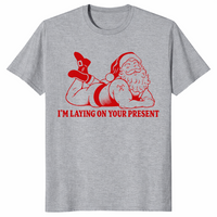 Naughty Santa shirt in sport grey