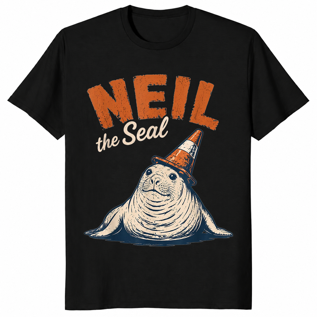 Neil The Seal Tasmania Viral Elephant Seal Traffic Cone T-Shirt | Cuccico