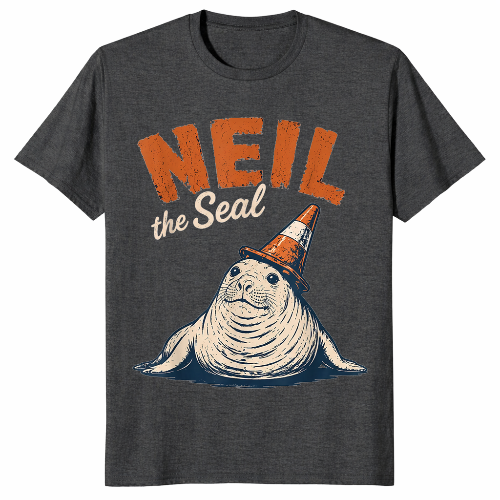 Neil The Seal Tasmania Viral Elephant Seal Traffic Cone T-Shirt | Cuccico
