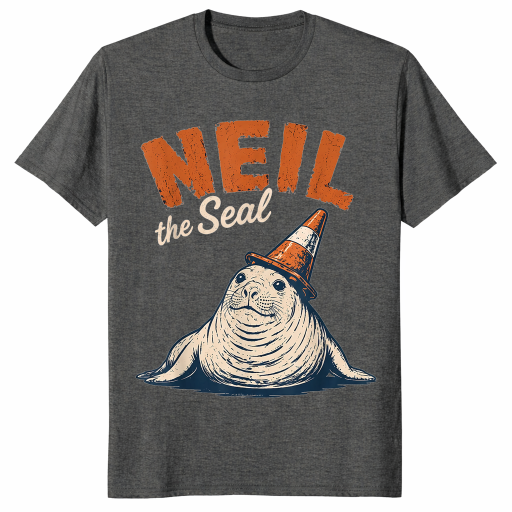 Neil The Seal Tasmania Viral Elephant Seal Traffic Cone T-Shirt | Cuccico